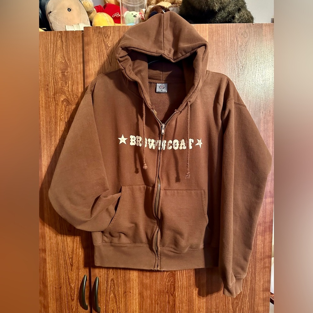 FIREFLY Browncoat SERENITY I Aim To Misbehave Y2K Zip HOODIE Sweatshirt SIZE M